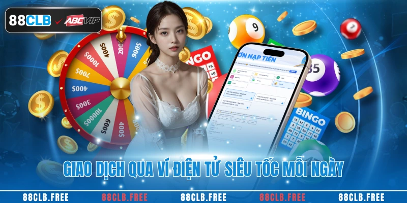 Giao dịch qua ví điện tử siêu tốc mỗi ngày