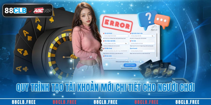 Quy trình tạo tài khoản mới chi tiết cho người chơi